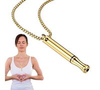 Huasean Collier De Respiration Consciente Anti-Stress, Collier Anti- anxiété en Acier Inoxydable, Collier De Respiration Consciente, Collier De Méditation, Relaxation Apaisante pour Hommes Et Femmes