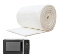 Huasean Couverture en Fibre De Céramique, Couverture Isolante en Fibre Ignifuge, Coton Isolant Résistant Aux Hautes Températures pour Poêles, Fou, Incendies, Chaudières, 1000 Mm X 610 Mm X 30 Mm