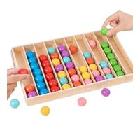 Huasean Jouets Sensoriels de Tri des Couleurs,Jeu de Société STEM pour l'Éveil Précoce - Jeu de Classement de Boules de Couleurs - pour Salle de ole, Maternelle, Tutorat et Voyage