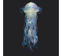 Huasean Méduse Suspendue, Lustre Créatif Méduse, Méduse Fantaisie LED, MoSuspendue Méduse Rougeoyante, Lanterne Méduse Rougeoyante, Décoration D'ambiance