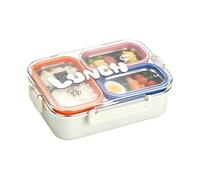 Huasean Récipient Repas En Acier Inoxydable - Contenant Repas 3 Compartiments Conservation Aliments - Bol Acier Inoxydable Pour | Pour Pique-nique Printemps École Camping Festival Et Pour Fruits