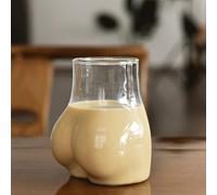 Huasean Tasses en Verre en Corps, Verres À Bière en Fesses Drôles, Verre À Cocktail Cul Sexy, Tasse À Café Thé À Jus Transparent Tasses À Whisky Tasse À Fesses Créative, 450 ML