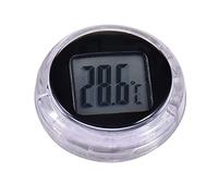 Huasean Thermomètre De Moto, Thermomètre Numérique De Moto, Thermomètre De Guidon De Moto Universel Étanche, Thermomètre Rond À Coller, Petit Thermomètre De Tableau De Bord De Voiture