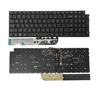 Huasheng Suda Clavier américain rétroéclairé pour ordinateur portable Dell Ins-piron 15 3511 3515 5510 5515 7510 16 7610