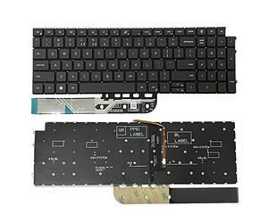 Huasheng Suda Clavier américain rétroéclairé pour ordinateur portable Dell Ins-piron 15 3511 3515 5510 5515 7510 16 7610