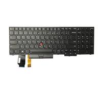 Huasheng Suda Clavier rétroéclairé US de remplacement pour Lenovo ThinkPad T15, P15s Gen 1, P15s Gen 2, T15 Gen 2, T14 Gen 1, E580, E585 5N20V78108 5N20V78907 5N20V77999