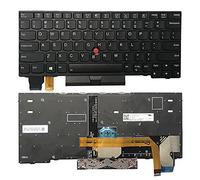 Huasheng Suda Remplacement pour Lenovo Thinkpad X13 X13YOGA Type 20T2 20T3 Type 20UF 20UG 5N20V43181 US avec clavier rétroéclairé 5N20V43037