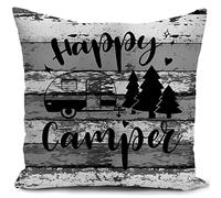 HUASHUZI Housse de Coussin canape Decoration Camping Car Accessoires Gadget Cadeau Bivouac Caravane Van aménagé Coussin pour canapé Salon Decoration Housse 40x40 cm Deco Exterieur decoratif
