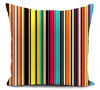 HUASHUZI Housse de Coussin canape Decoration Salon Rainbow coloré Stripes Cadeau Femme Housse Coussin pour canapé 40 x 40 cm Chambre Deco Exterieur decoratif