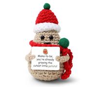 Huastatewolf Pomme de terre au crochet positive, cadeau de Noël pour maman enceinte de la part d'amis et de mari, poupée amusante faite à la main au crochet -B15