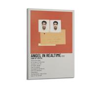 HUASYERRHW Impression sur toile pour salon, chambre à coucher, motif ange en temps réel, 40 x 60 cm, style cadre