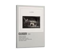 HUASYERRHW Joy Division Closer Poster mural sur toile pour salon, chambre à coucher, 40 x 60 cm, style cadre
