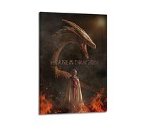 HUASYERRHW Poster House of The Dragon - Décoration murale sur toile pour salon, chambre à coucher - 40 x 60 cm - Style cadre