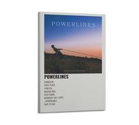 HUASYERRHW Poster Powerlines de Sam MacPherson sur toile pour salon, chambre à coucher, 30 x 45 cm, style cadre