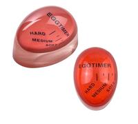 HUATEEN Egg Timer,2 PCS Minuteur Oeuf Minuteur à œufs à Changement de Couleur Sûre Réutilisable Oeufs Bouillis Minuteur de Cuisine pour Cuisine et Utilisation à la Maison Le Restaurant