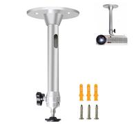 HUATEEN Support Videoprojecteur,Universel Support de Mini Projecteur Mural au Plafond Rotation à 90° 360° pour la Maison Le Bureau L'école et Les Aaccessoires de Projecteur