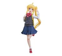 Huawealthy Ijichi Nijika Figurine d'anime debout Modèle uniforme scolaire Fille Statue de dessin animé 21 cm Matériau PVC Oranments Collection de bureau pour les fans