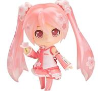 Huawealthy Sakura Miku Figurine d'anime Q Version Q avec accessoire amovible pour décoration de bureau et chambre 10 cm