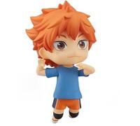 Huawealthy Shoyo Figurine Hinata mobile version Q interchangeable visage animé Volleyball Action 10 cm PVC Modèle Statue de bureau Décoration de bureau Ornements Cadeau