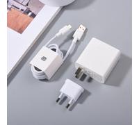 HUAWEI-Chargeur rapide USB Smile Charge 100, 3.0 W, prise UE, US, UK, adaptateur de charge de téléphone pour Huawei Nova 12, 11, 10 Pro, P60, P50, Mate60 Pro-EU Add Cable