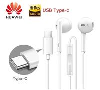 HUAWEI CM33 Ecouteurs USB Type-C Dans l\\'oreille Ecouteurs Casque Mic Volume pour HUAWEI Mate 10Pro 20 X RS P20 30 Note 10 blanc