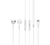 Huawei Écouteurs intra-auriculaires classiques haute résolution avec contrôle filaire USB Type-C Edition pour Huawei Mate 10 - Blanc