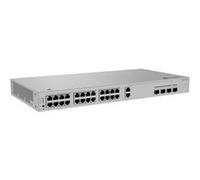 Huawei eKitEngine S220S Series S220S-26PN4JX - Commutateur - Géré - 22 x 10/100/1000 (PoE+) + 2 x 10/100/1000 + 2 x combo 2,5G SFP (PoE+) + 2 x SFP+ 10 Go (liaison montante) - flux d'air de l'avant ve