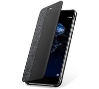 Coque et étui téléphone mobile Huawei - Protection à rabat pour téléphone portable - synthétique - noir, gris clair - pour Huawei P10 Lite