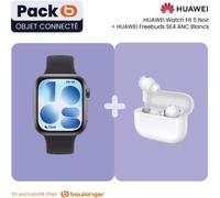 Huawei - Montre Connectée Pack Watch Fit 5 Noir+Freebuds Se 4