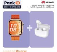 Huawei - Montre Connectée Pack Watch Fit 5 Pro Orange+Freebuds Se4