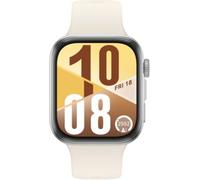 Huawei Montre connectée Watch Fit 4 – Bluetooth – Gris avec bracelet en fluoroélastomère Blanc