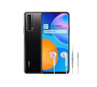 HUAWEI P Smart 2021 + AM 115 Casque, Supercharge 22,5 W, Batterie 5000 mAh, Quatre caméras avec IA et capteur Principal de 48 MP, écran FHD+ 6,67 Pouces, 4 Go RAM, 128 Go ROM, Noir