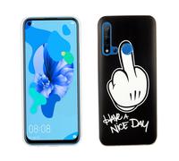 Huawei P20 Lite 2019 Étui Coque Téléphone Portable Protection Pochette de Noir