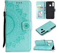 Huawei P30 Lite Housse de téléphone portable Flip Case Cover Étui pour téléphone portable Mandala vert