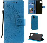 Huawei P40 Lite Housse de téléphone portable Flip Case Cover Bumper Mandala Blue