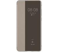 Huawei Smart View - Étui à rabat pour téléphone portable - Polyuréthane de haute qualité - kaki - pour Huawei P40 Pro Beige G