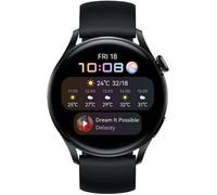 HUAWEI Watch 3 Active Black Montre connectée - Bracelet en fluoroelastomère Noir - Ecran tactile 1.43"" - Bluetooth - Résistance