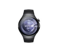Huawei WATCH 5 46mm AMOLED 1.5" 466x466 GPS Wi-Fi 5.2 Boîtier Acier Inox Noir Bracelet Fluoroélastomère Cardio et Oxymètre, compatible Android/iOS