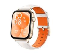 HUAWEI Watch FIT 3, Écran AMOLED 1,82", Design Ultra-Fin, Gestion Polyvalente de la Forme Physique, Gestion complète de la santé, Batterie Longue durée, iOS & Android, GPS, Cuir Blanc Ciel