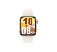 Huawei Montre connectée Watch Fit 4 – Bluetooth – Gris avec bracelet en fluoroélastomère Blanc