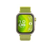 Huawei WATCH Fit 4 Pro Argent, écran AMOLED 1.82" 480x408, GPS, boîtier 40mm Aluminium/Titane, bracelet Nylon Vert, autonomie 240h, étanche 5ATM