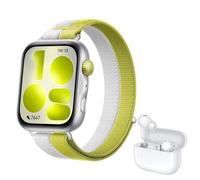 HUAWEI Watch FIT 5 Montre connectée, +FreeBuds SE 4 Beige, GPS, Écran AMOLED de 1,82'', NFC, Suivi santé, Résistance à l'eau 5 ATM, Détection des Chutes, Fonctionne avec iOS et Android, Argent
