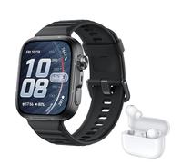 HUAWEI Watch FIT 5 Pro Montre connectée, +FreeBuds SE 4 Beige, GPS, ECG, Écran AMOLED de 1,92'', Verre Saphir, Grande autonomie, Résistance à l'eau 5 ATM, NFC, Fonctionne avec iOS & Android, Noir