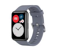 (Huawei Watch Fit-Bleu clair) Bracelet en silicone pour montre connectée Huawei Watch Fit de remplacement