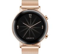 Huawei Watch Gt 2 - Elegant - 42 Mm - Acier Inoxydable Or Rose - Montre Intelligente Avec Bracelet Milanais - Acier Inoxydable - Or Rosé - Taille Du Poignet : 130-190 Mm - Affichage 1.2" -...