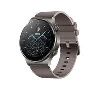 Huawei Watch GT 2 Pro - Classic - gris nébuleuse - montre intelligente avec bracelet - cuir - marron gris - taille du poignet : 140-210 mm - affichage 1.39" - 4 Go - Bluetooth - 52 g