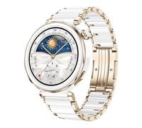 HUAWEI Watch GT 5 Pro 42mm Montre Connectée, Design aux Lignes épurées, Programmes d'entraînement de Pointe, Suivi de la santé, ECG, Jusqu'à 7 Jours d'autonomie, iOS& Android, Céramique Blanc