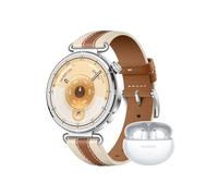 HUAWEI Watch GT 6 GPS 41mm Montres connectées + Freebuds 6i Blanc Écran AMOLED de 1,32 Pouce, Jusqu'à 14 Jours d'autonomie, Cyclisme de Niveau Professionnel, Compatible avec iOS et Android, Marron