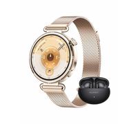 HUAWEI Watch GT 6 GPS 41mm Montres connectées + Freebuds 6i Noir Écran AMOLED de 1,32 Pouce, Jusqu'à 14 Jours d'autonomie, Cyclisme de Niveau Professionnel, Compatible avec iOS et Android, Doré
