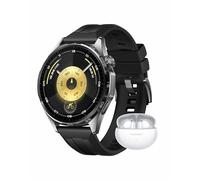 HUAWEI Watch GT 6 GPS 46mm Montres connectées + Freebuds 6i Blanc Écran AMOLED de 1,47 Pouce, Jusqu'à 21 Jours d'autonomie, Cyclisme de Niveau Professionnel, Compatible avec iOS et Android, Noir